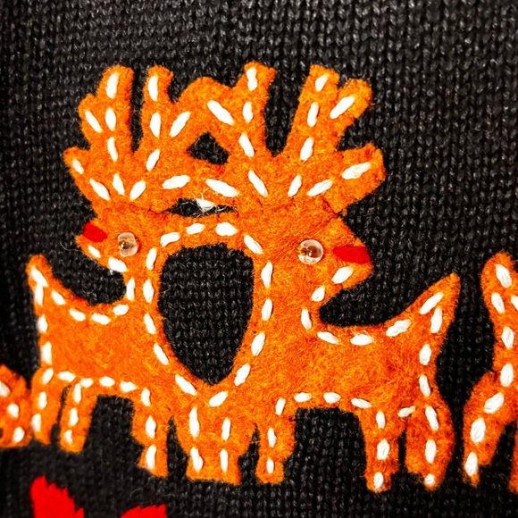 Vintage Michael Simon 1998 Holiday Christmas Cardigan Sweater Large Sweater XL - Picture 7 of 14